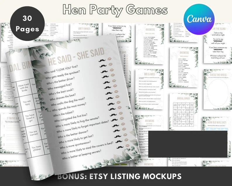 Planner Itinerary Invitation Party Games to wedding ebook